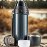 Paslanmaz Çelik 2.3 L Vakumlu Termos Gri